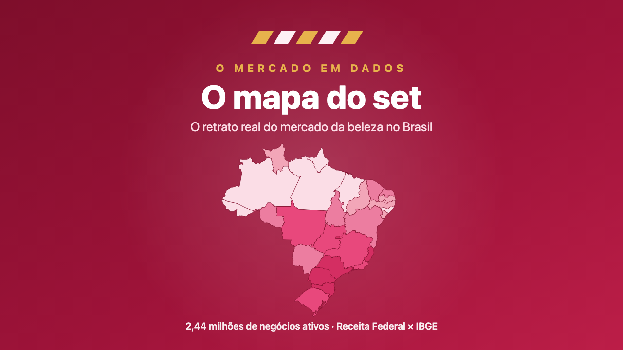Capa de O mapa do set: o retrato real do mercado da beleza no Brasil