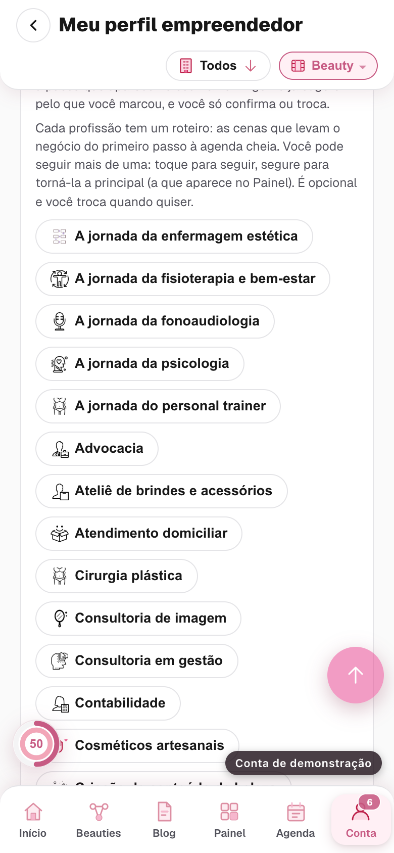 a fita das jornadas com uma marcada como principal e a explicação de que este bloco não é o de cima