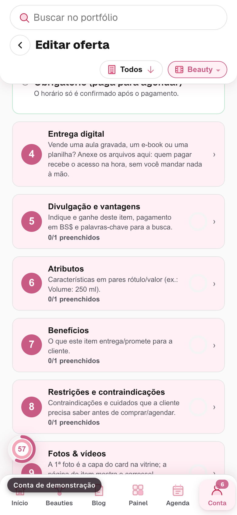 as três opções de pagamento para agendar