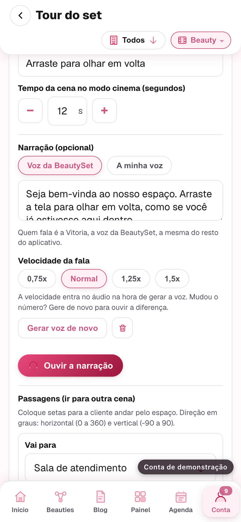 as quatro velocidades com uma escolhida
