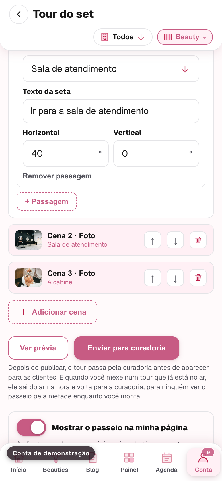 o bloco de passagens com uma passagem preenchida